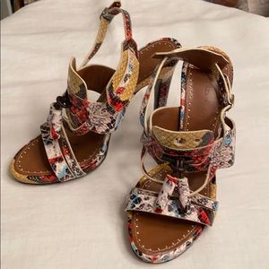 Proenza Schouler graffiti snakeskin 4.5’ heels